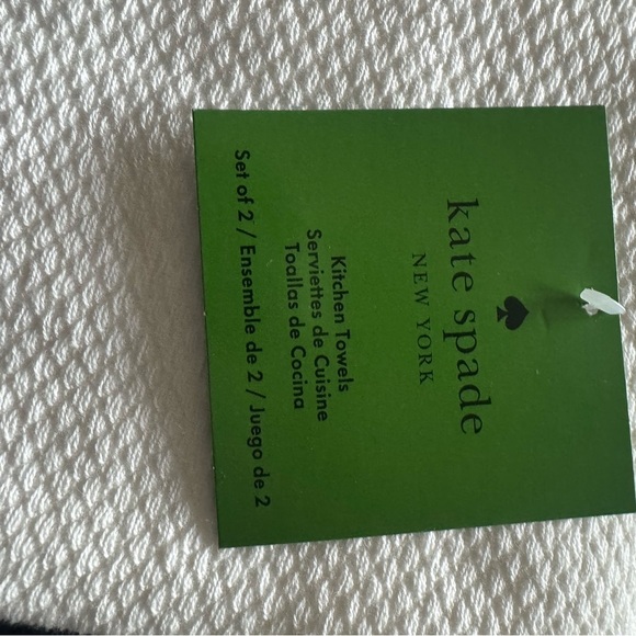 Kate Spade set of 2♠️White and Pink and red Cocktail Towels! Add a pop of FUN♠️ - Picture 5 of 7